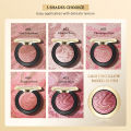 KIMUSE Lighting Glow Baked Blush Long-lasting & Waterproof Powder Natural Shimmer Finish Blusher Black Gold Galaxy Collection. 