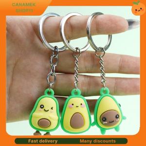 ❣️❣️❣️ Creative Fruit Keychain Couple Avocado Bag Keychain Gift Pendant Cute Mini Avocado Doll Keychain Soft Rubber Backpack Pendant