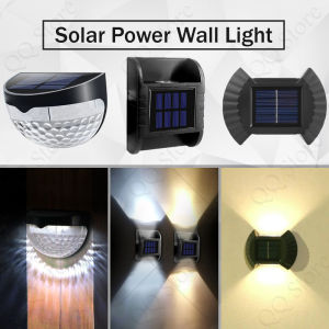 Solar Wall Light Garden Outdoor Fence Light Waterproof Auto on/off solar lampu 太阳能壁灯 H19