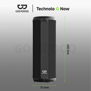 GOOJODOQ Portable Wireless Bluetooth Speaker RGB Ambient Light Bluetooth 5.3 TWS Pairing Multi-Mode Bluetooth AUX Input and TF/Micro SD Card Playback True Stereo
