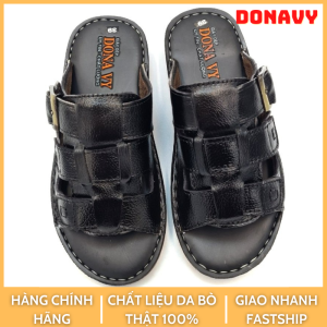 DÉP QUAI NGANG NAM DA BÒ CAO CẤP THIẾT KẾ 3 DÂY ĐÍNH KHUY BẮT MẮT D.3KD