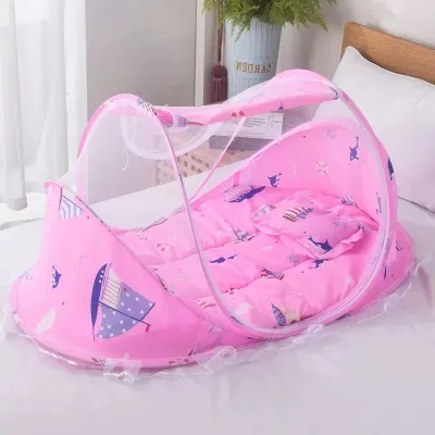 Ready Stock 3in1 Baby Bed kelambu baby + tilam baby + bantal baby with pillow and mattress baby net bed TILAM BUAIAN