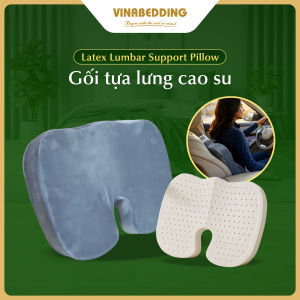 GỐI TỰA LƯNG CAO SU LATEX LUMBAR SUPPORT PILLOW