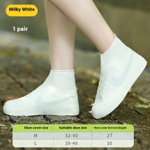 DEUKIO ถุงหุ้มรองเท้ายางถุงหุ้มรองเท้าที่คลุมรองเท้ากันน้ำกลางแจ้งหนากันลื่นทนทานต่อการฉีกขาดผู้ชายและผู้หญิงผู้ใหญ่รองเท้าบูทหน้าฝนกลางแจ้งรองเท้าบูทหน้าฝนแบบพกพา
