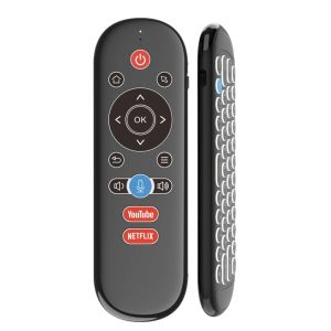 Local Air Mouse Wireless Voice Remote Control Anti Lost Gyroscope 2.4G Bluetooth 5.2 Chipset IR Learning Mode for PC TV Projector