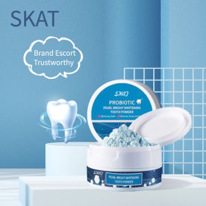 SKAT Probiotic Teeth Whitening Powder Tooth Care Dental Teeth Cleaning Viral Remove Plaque Stain Whiten Pearl Essence Natural Oral Hygiene Toothbrush Tools Toothpaste