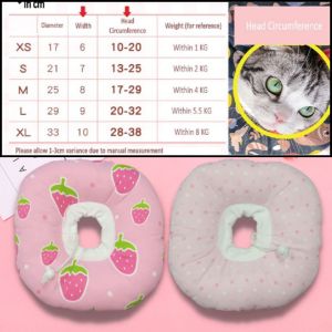 Soft Cotton Pet Neck Cover Wound Elizabeth Ring Anti Lick Dog Collar Ring Cat Protective Collar