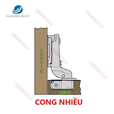 Bản Lề Blumk Inox 304 Tháo Lắp Nhanh Có Giảm Chấn ( BỘ 2 CHIẾC )