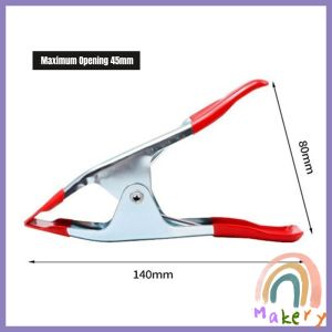 Makery Metal Spring Clamp A-type Tent Clip Crafts Woodworking Backdrop Clips Home Improvement 1Pc