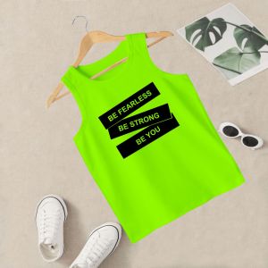 BISA BAYAR DI TEMPAT Tank-Top Be Fearless Tanktop Wanita Tanktop Perempuan Singlet CewekTali Besar Tank-top Zumba Tank-top Gym Tank-top gaul