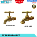 BRASS FAUCET PLAIN BIBB OR HOSE BIBB. 