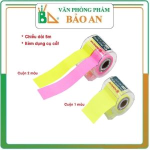 Giấy ghi chú dạng cuộn kèm dụng cụ cắt Hồng Hà - 6680/6681 - Văn Phòng phẩm Bảo An
