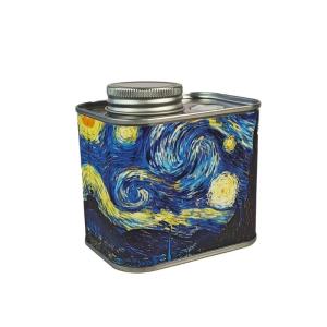 Practical Kitchen Essential Airtight Coffee Canister Tinplate Texture with Freshnesses Trackings Kitchen Storage Jar