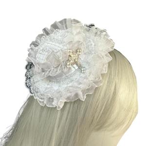 Lace Hat Hair Clip for Women Cosplay Hair Accessory for Weddings Parties and Adding Elegance to Daily Outfits
