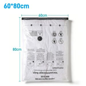 Vacuum Storage Bags for Clothes Wardrobe Organizer Space Saver Compression Bag for Pillows Bedding Travel Suitcases Essentials2026