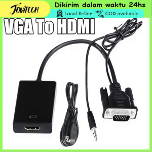 Converter Kabel VGA Male To HDMI Female With Audio Adapter VGA Input To HDMI Output Untuk PC Laptop Projector To TV