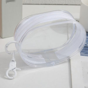 Pouch Serbaguna Keychain Mini Bag Transparan Gantungan Storage Bag Portable Travel Kotak penyimpanan Kabel Charger Multifungsi