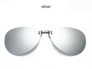 คลิปหนีบแว่นกันแดดเลนส์กระจกเลนส์โพลาไรซ์นักบินสำหรับผู้ชายผู้หญิงคลิปหนีบแว่นกันแดดป้องกันยูวี