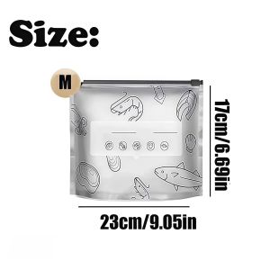 20/30Pcs Zipper Bag For Food Storage Bag/Aluminum Foil Fresh Keeping Bag/Airtight Food Saver for Veggies/Fruit/Meat with Write-On Labels & Zipper Lock.