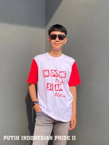 Aldira Kaos Oversize Wanita Merah Putih Kemerdekaan Terbaru / Kaos Oversize Wanita Jumbo