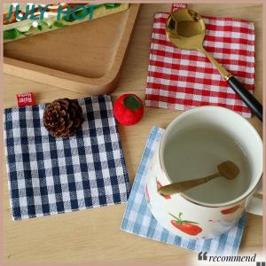 [JULYHOT] ที่รองแก้วผ้า1 2ชิ้นแผ่นรองแก้วผ้าฝ้ายบริสุทธิ์แผ่นรองแก้วแผ่นฉนวนกันความร้อนตกแต่งโต๊ะในครัว