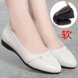 Free Shipping Soft-Soled Mom Shoes With A Tendon-Like Texture 2026 Autumn New Collection Soft Leather WomenS Flats Slip-On Style For Middle-Aged And Elderly Women Trendy