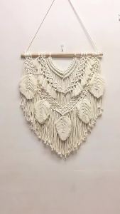 Long Leaves Hand Woven Wall Hanging Bohemian Tapestry Macrame Boho Wall Decor Handmade Chic Home Decor Wedding Decoration Gift