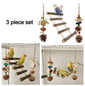 🇸🇬 Training Bridge Stands Combo Toys for Bird Parrots Parakeets Cockatiels and Conures