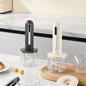 DUDAN Plastic Electric Food Chopper Efficient Powerful Motor Cordless Vegetable Chopper Multifunctional USB Rechargeable Electric Meat Grinder Home Use