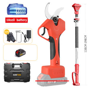 【COD】Makita กรรไกรตัดกิ่งไฟฟ้า 9999W กรรไกรตัดกิ่ง 48V ตัดแต่งกิ่งไม้ ปรับระดับได้ 2-4 เมตร กรรไกรแบบชาร์จแบต กรรไกรแบตเตอรี่ลิเธียม กรรไกรตัดกิ่งไม้สูง อุปกรณ์แต่งสวน Electric Pruning Shears