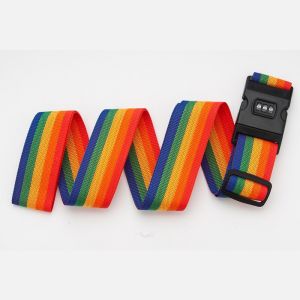 Travel Adjustable Luggage Belt Strap with password lock