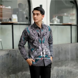 [BISA COD] KEMEJA BATIK PRIA LENGAN PANJANG | KEMEJA BATIK TERBARU TRENDY MODERN | KEMEJA BATIK MURAH | KEMEJA BATIK PESTA KANTOR NIKAH | KEMEJA TRADISIONAL