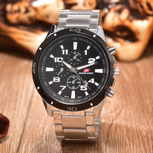 Jam Tangan Swiss Army PRIA SA 2519 Tanggal-Rantai