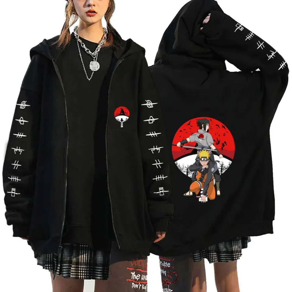 KING JAMES23 Famous Japanese Anime Oversized Hoodie Jacket with Zipper Code  602 Naruto w/ Samurai Man | Lazada PH