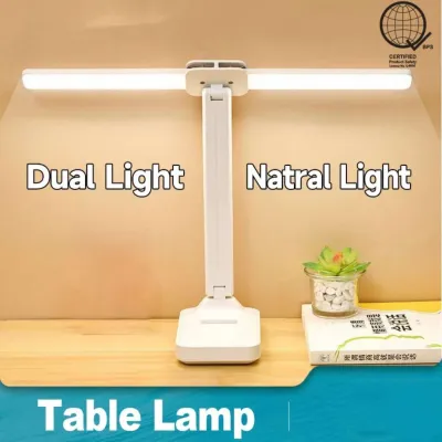 ✅100% Original AMZ USB Rechargeable Lamp Shade LED Desk Lamp With Pen Holder Study Light For Bedroom Dim