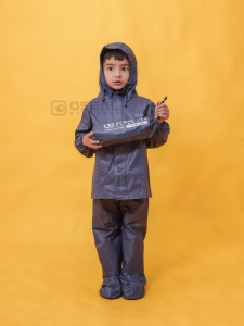 OSEAL Jas Hujan Anak Laki Laki Perempuan Full Seal Aurakid Hitam