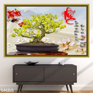 Hoa mai vàng - gạch tranh ốp tường