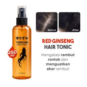 Yurizumi Red Ginseng Hair Tonic – Penumbuh Rambut Anti Rontok dan Penyubur Rambut Alami