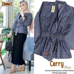 CERRY BLAZER JEANS/BLAZER KEKINIAN/ CARDIGAN JEANS TEBAL