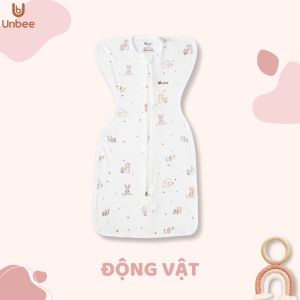 Nhộng Chũn Cho Bé Ngủ Ngon Unbee Tơ Tằm Thông Hơi cho bé từ 0-9 tháng