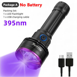 Alonefire SV83 30วัตต์ไฟฉายยูวีแสงสีดำแบบชาร์จ365nm รังสีอัลตราไวโอเลตเงินสัตว์เลี้ยงคราบเครื่องหมาย