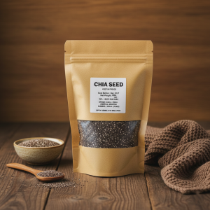 [PREMIUM] Organic Black Chia Seeds  100% Raw Superfood for Weight Loss Keto Friendly High Fiber & Omega-3 Halal
