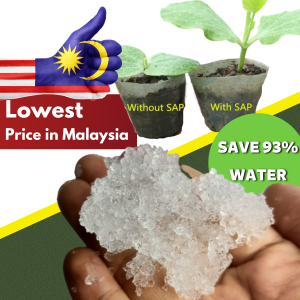 (200g/ 500g/ 1kg pack) water retention / water bank crystal gel / super absorbent polymer (SAP) 耕种类保水凝胶