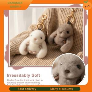 ❣️❣️❣️ Cute Bunny Keychain Plush Fluffy Pompon Rabbit Pendant Unique Bag Charm Soft Couple Gift for Women Girls