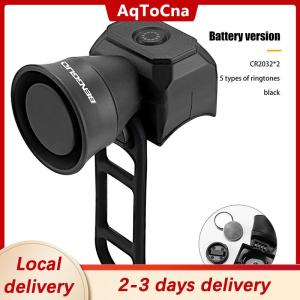 [COD] AqToCna Ship within 24 hours Bicycle Electric Bell Bike USB Charging Horn Mountain Bike Warning Safety Ring Waterproof Bell Cycling Accessories