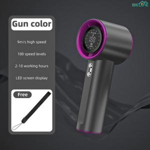 [OKLIFE. SG]Multi Speed Turbo Hand Fan Digital Power Display USB Charging Portable Lightweight Pocket Cooling Travel Fan