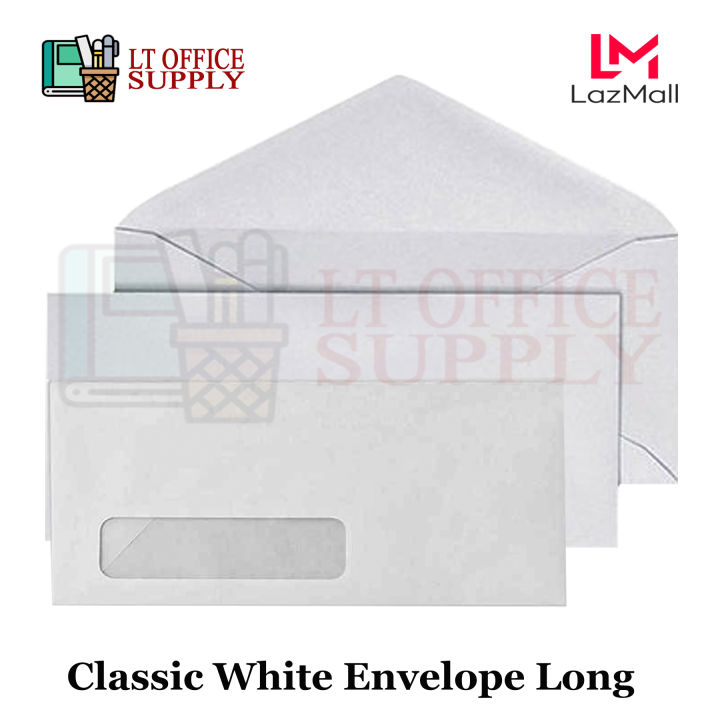 Classic White Paper Letter Envelope Size Long Lazada PH
