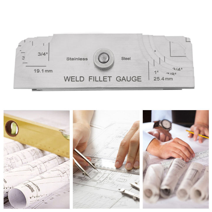 thumbnail image 2 of Weldingstop 7-Piece Fillet Weld Gauge Set – Inch & Metric, MG-11 Inspection Tool 2 of 5
