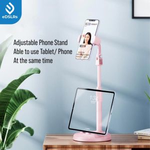 eDSLRs Lazy Extendable 36cm Cat Claw Round Base Table Desktop Phone Holder Stand for Tablet Zoom Facebook Live Stream Vlog TikTok YouTube