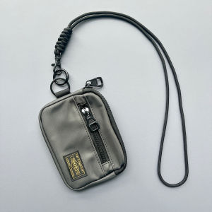 Mới Nhật Bản Loạt Nam Và Nữ Cá Tính Dây Kéo Ví đựng tiền xu ngắn dây đeo cổ thẻ đồng xu Chủ Túi ví cầm tay túi mini Bộ sưu tập túi